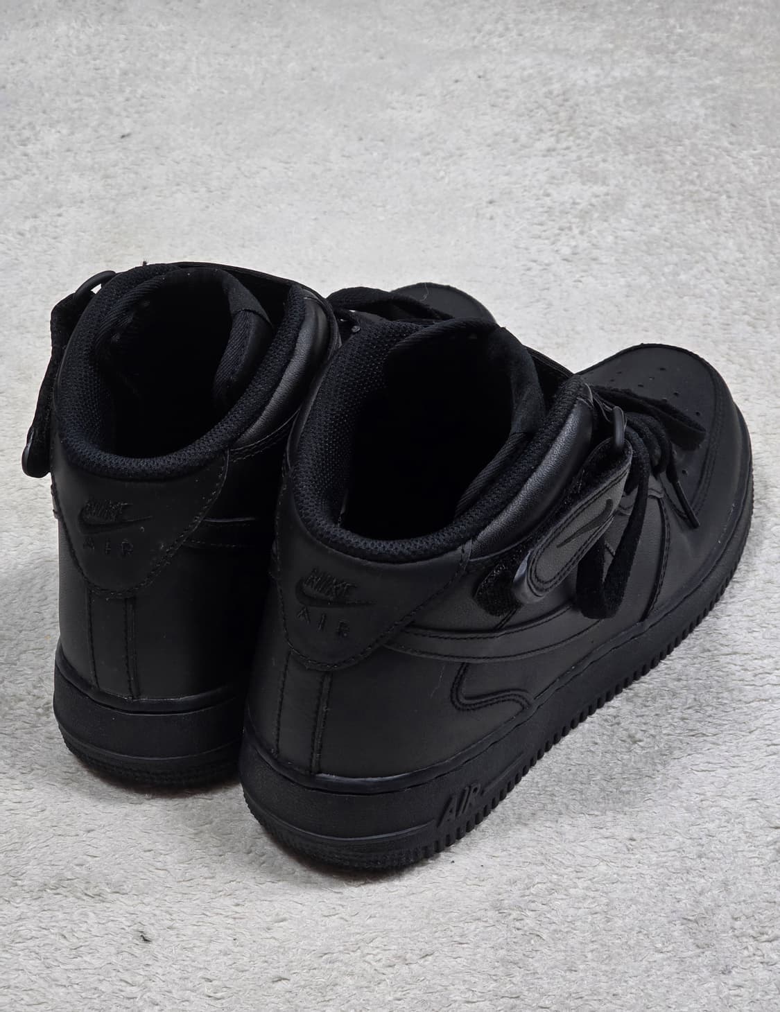 나이키 에어포스1 07 미드 올검 블랙 260 상품이미지4