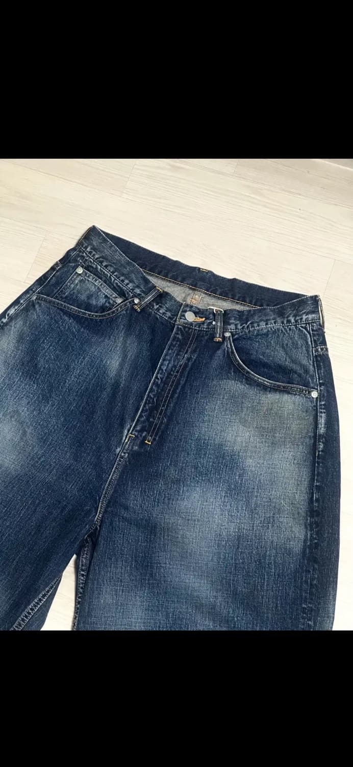 2) 안셀름 에이징 와이드 데님 팬츠 상품이미지3