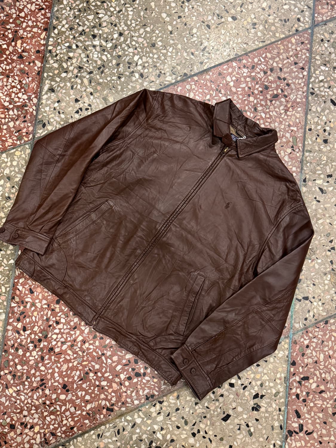 폴로 랄프로렌 맥스웰 레더 자켓 (L) 상품이미지2