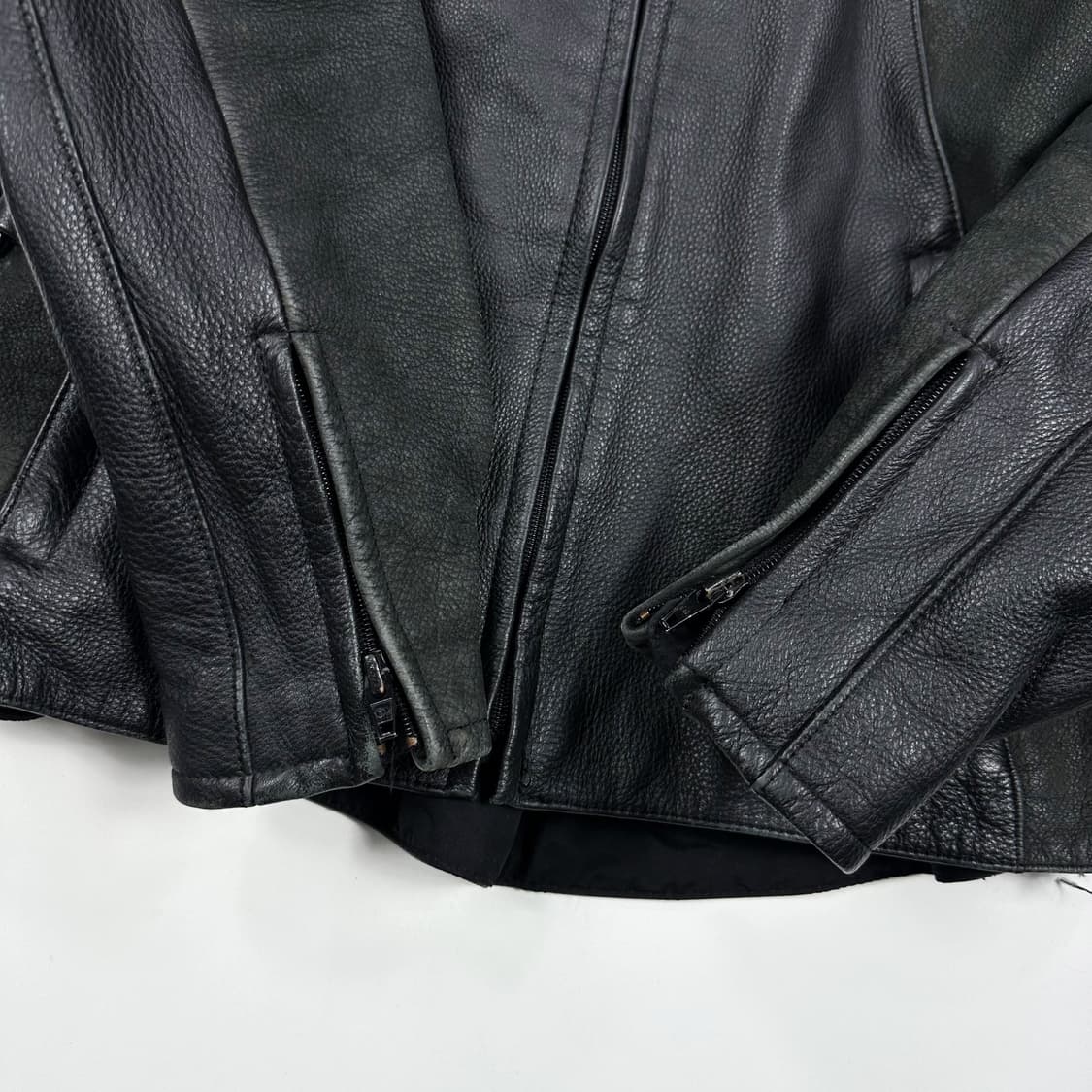 혼다 블랙 패치 라이더 가죽자켓 (M 여성추천) 상품이미지6