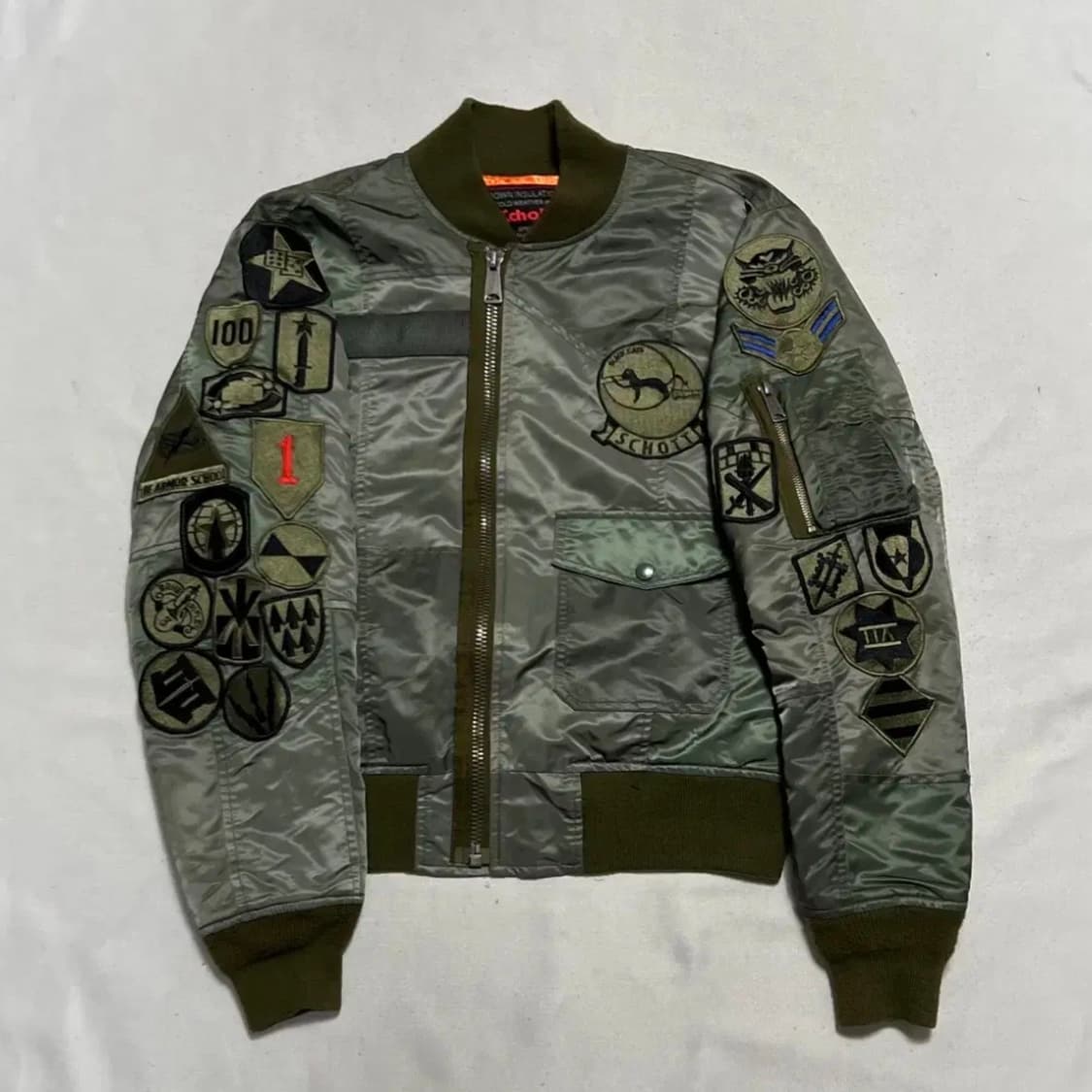 쇼트 미공군 밀리터리 패치워크 ma-1 항공 자켓 상품이미지2