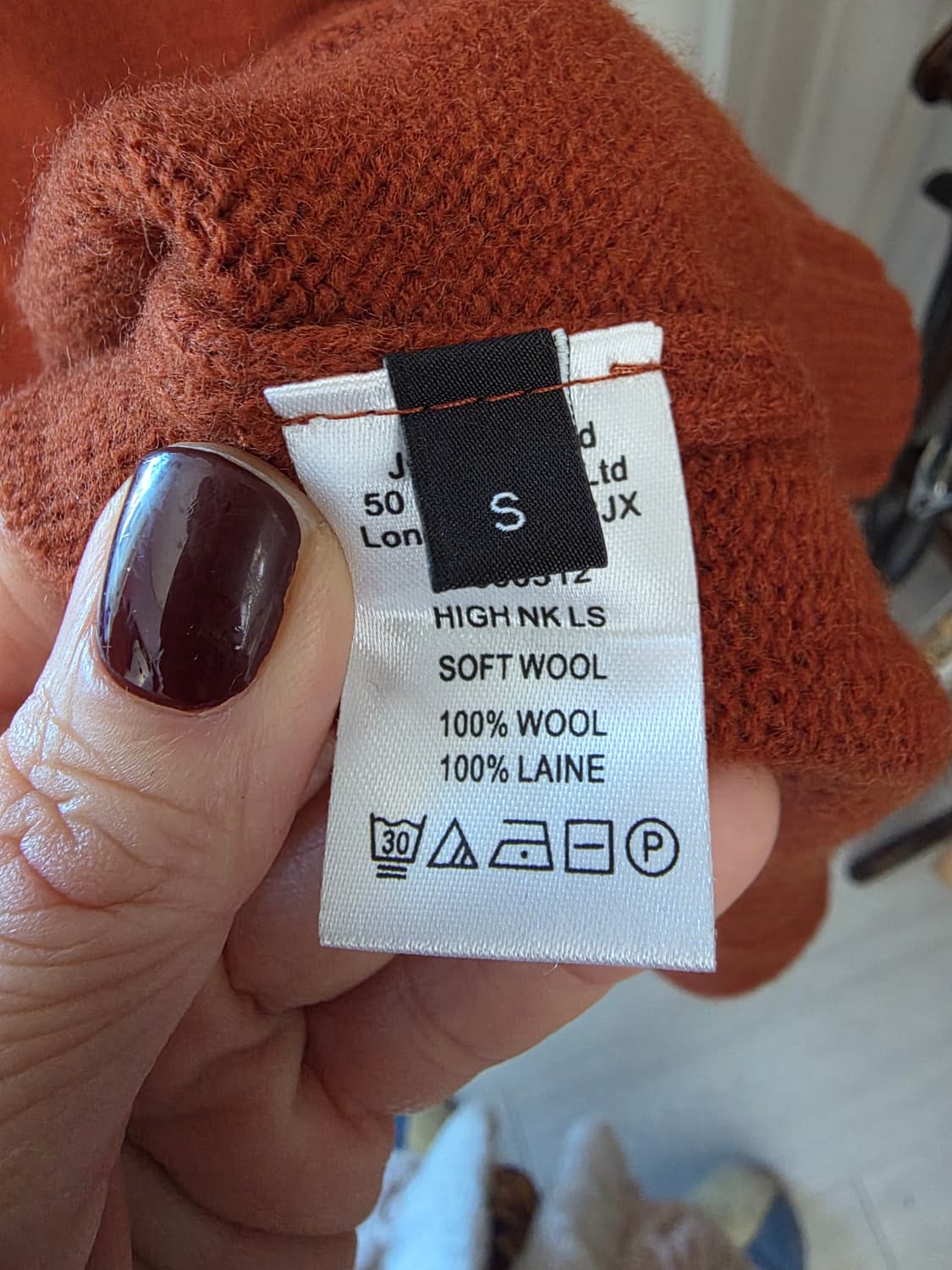 조세프 오렌지  죠셉 브라운 넥 니트 스웨터 joseph 상품이미지4