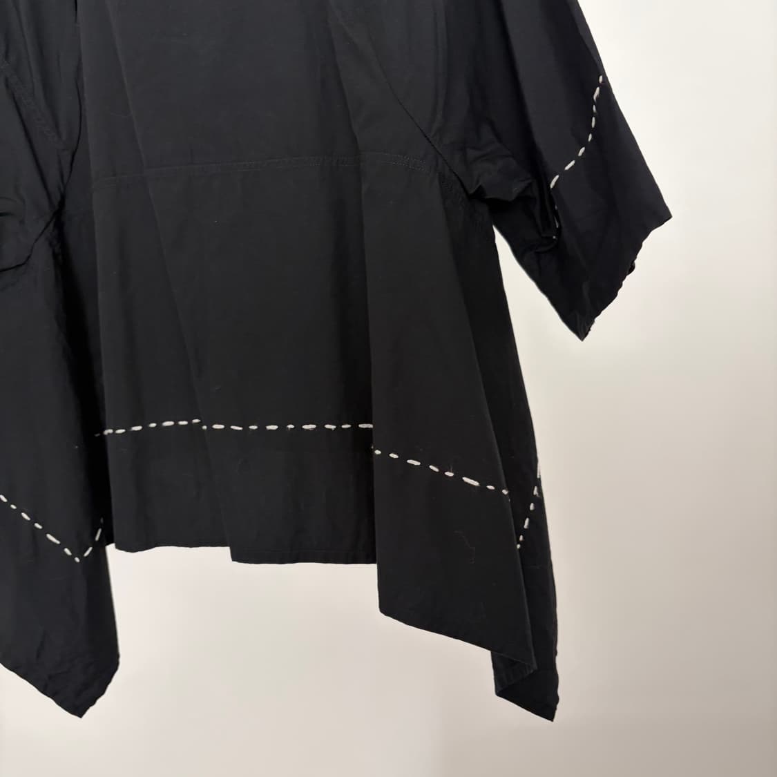 Stitch Asymmetry Half Blouse 상품이미지7