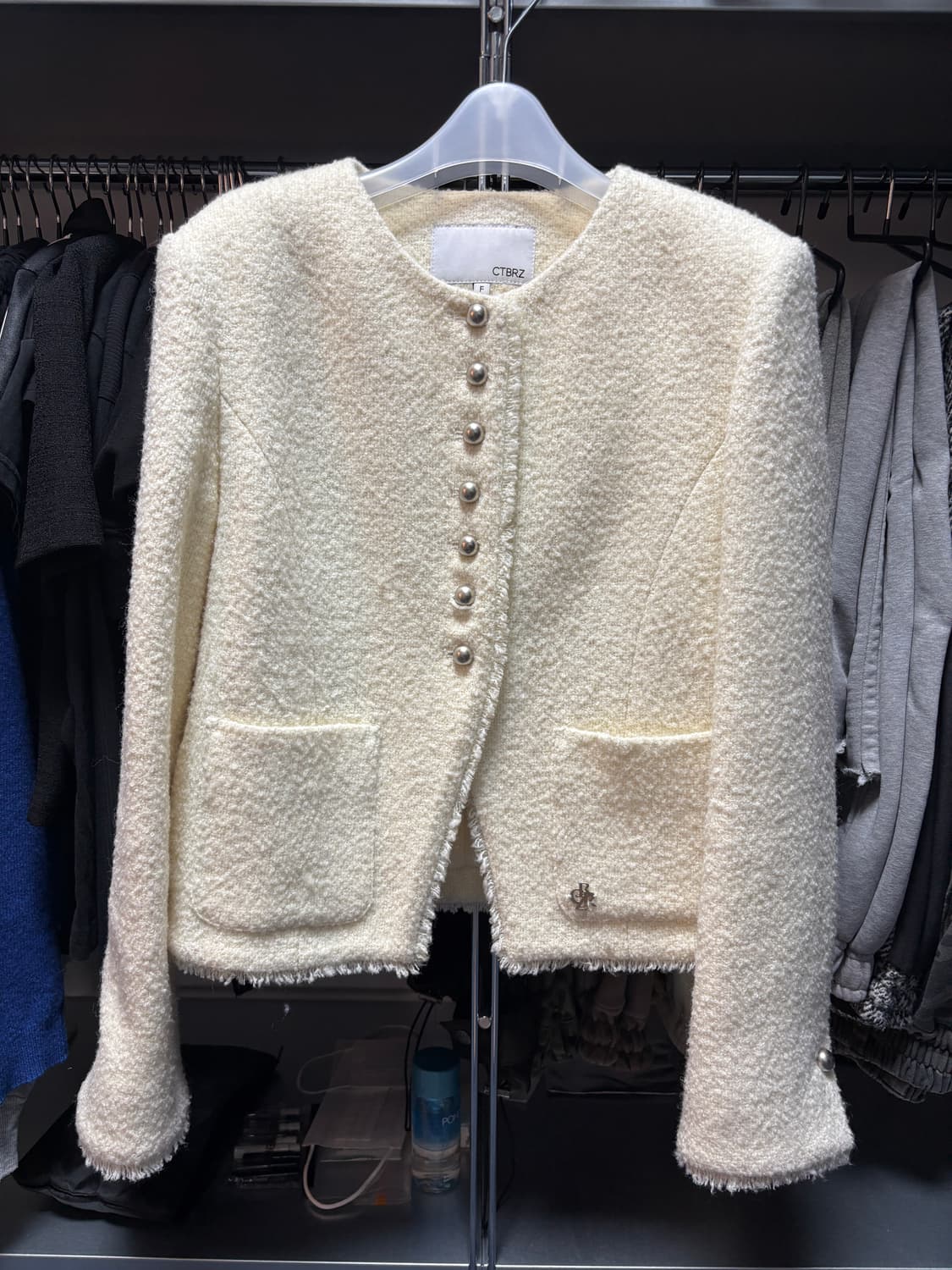 시티브리즈 리브르 울 트위드 자켓 아이보리 상품이미지2