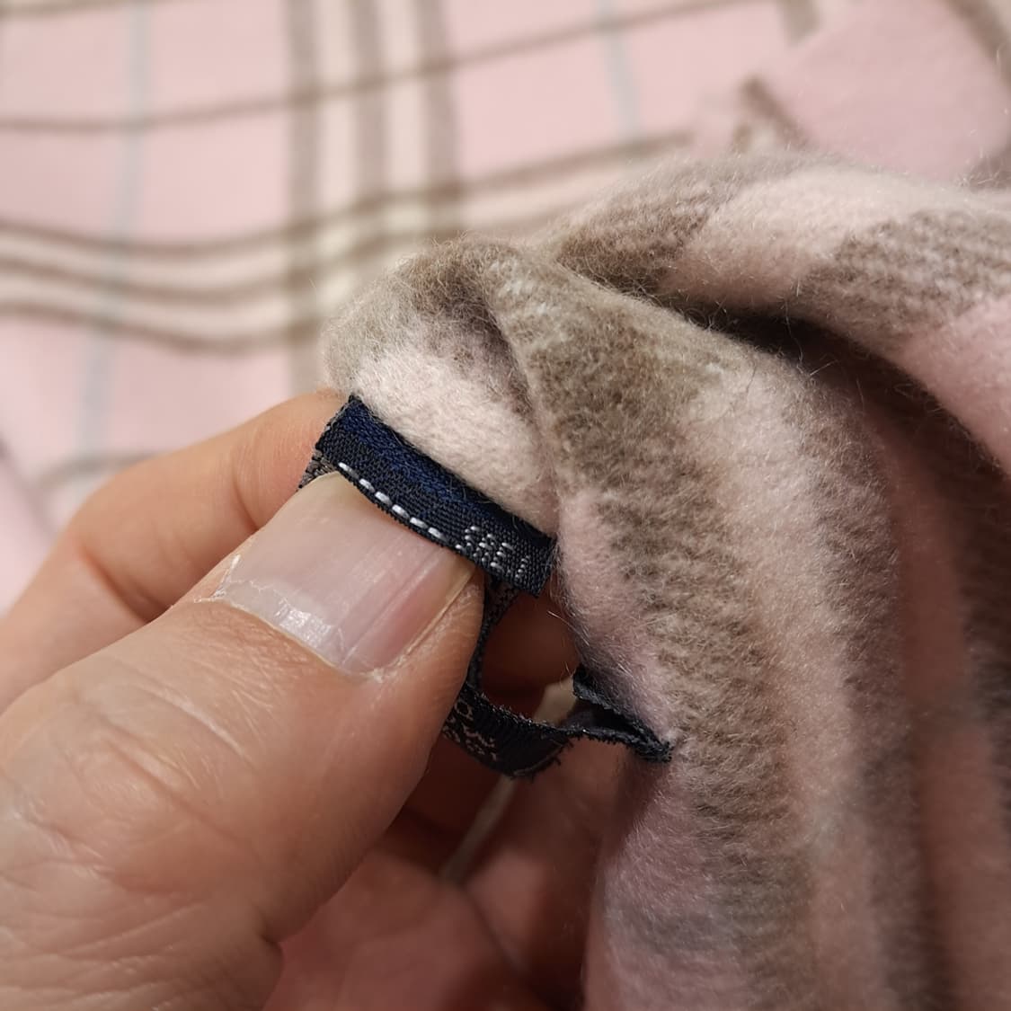 MX580 버버리 00s 영국판 캐시미어 노바체크 머플러 목도리 상품이미지5