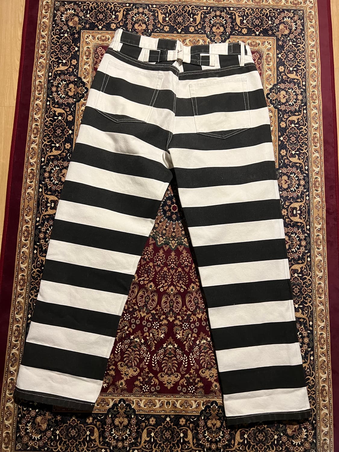 OKONKWO 프리즌 스트라이프 팬츠 상품이미지2