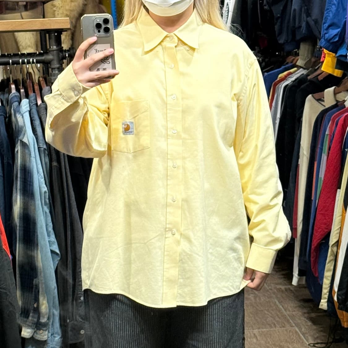 [HI] 칼하트 긴팔셔츠 옐로우  상품이미지2