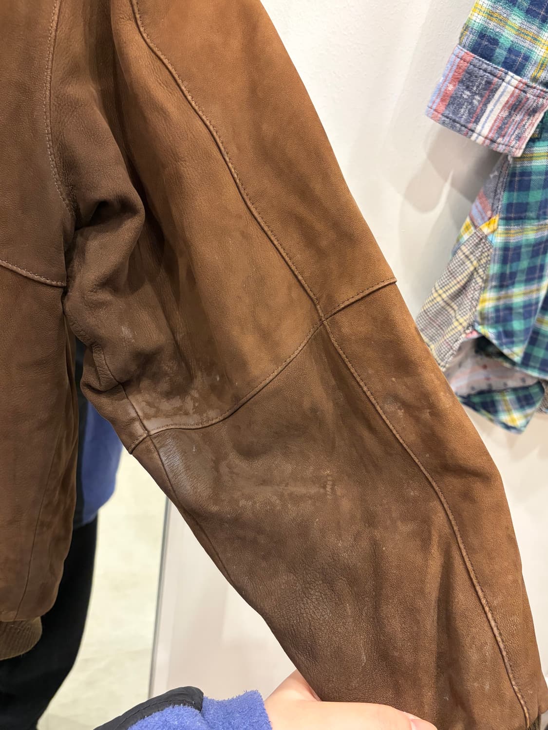 90s Lacoste 라코스테 스웨이드 봄버 자켓 상품이미지6