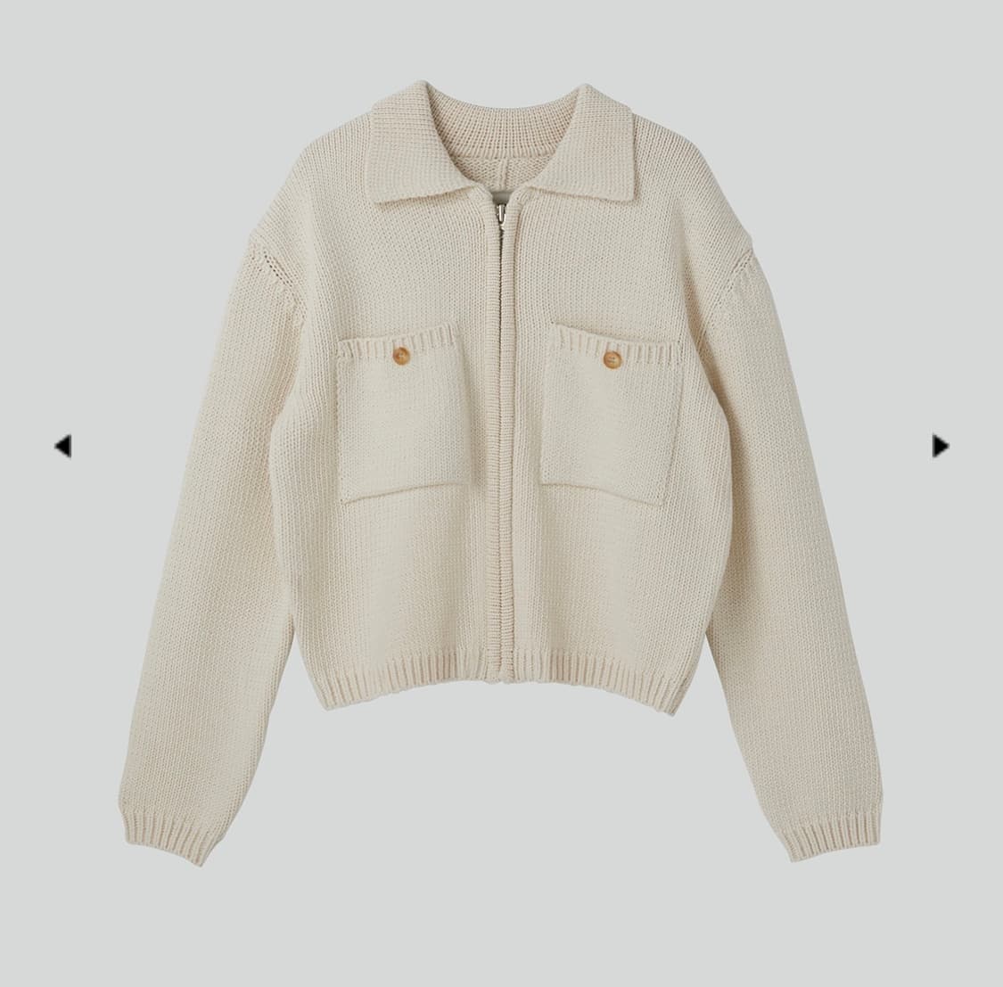 M 렉토 니트 집업 상품이미지1