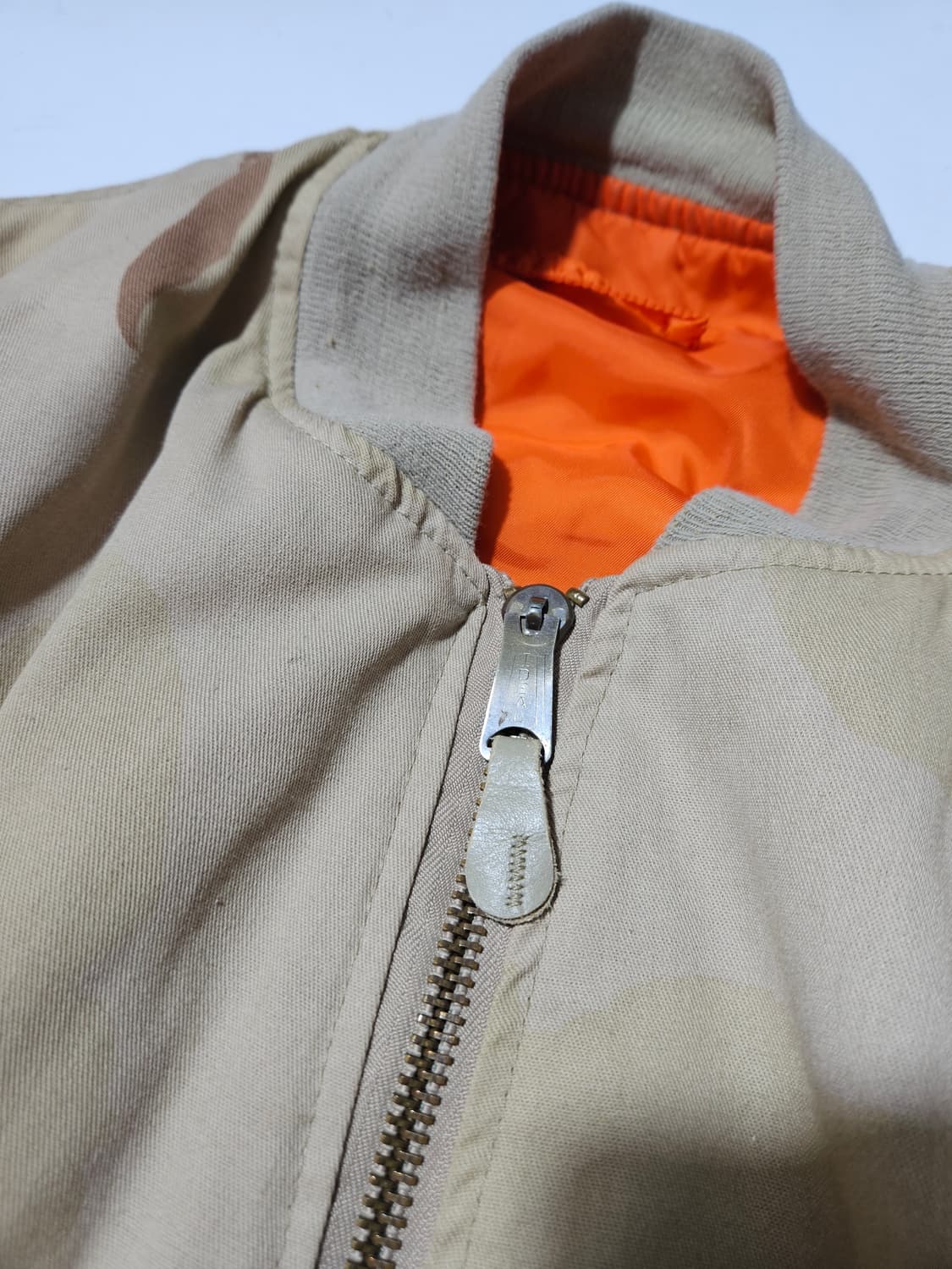 1990's 알파인더스트리 데저트 카모 사막 MA-1 XL 상품이미지6