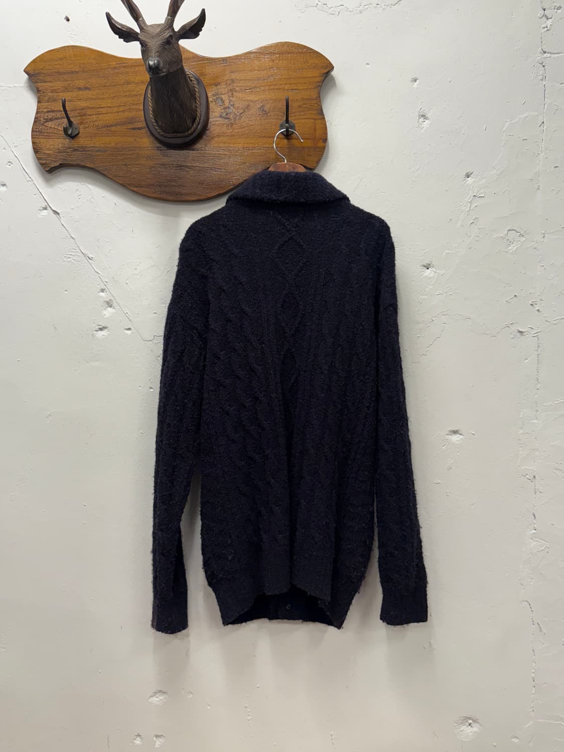 M) Issey Miyake Men Wool Shawl Collar Ca 상품이미지5