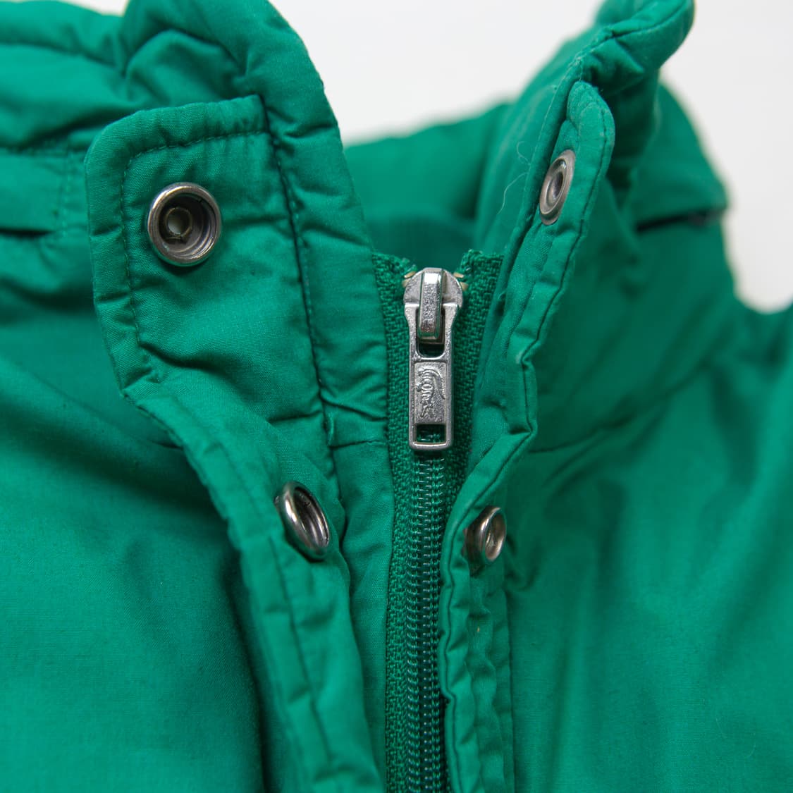 90s 라코스테 오렌지 라인 푸퍼 자켓 그린 상품이미지8