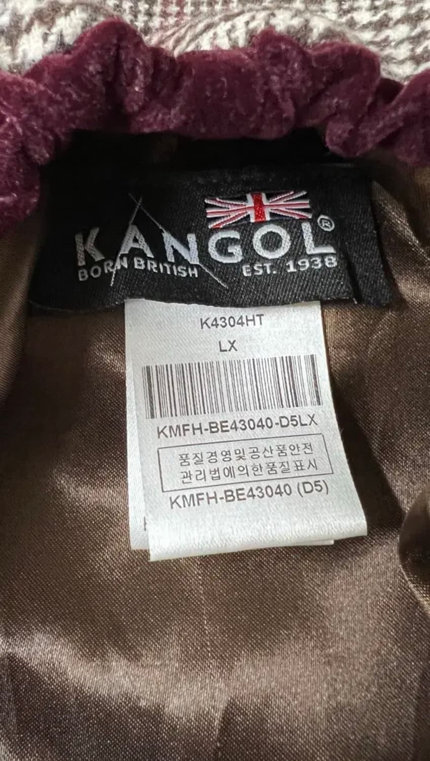 캉골 체크 베레모 K4304HT LX 상품이미지4