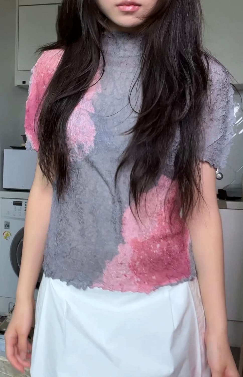 Graypink high-neck top 상품이미지4