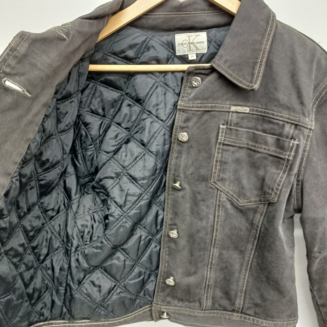 캘빈클라인 진스 블랙 퀼팅 데님 자켓 M
 상품이미지3