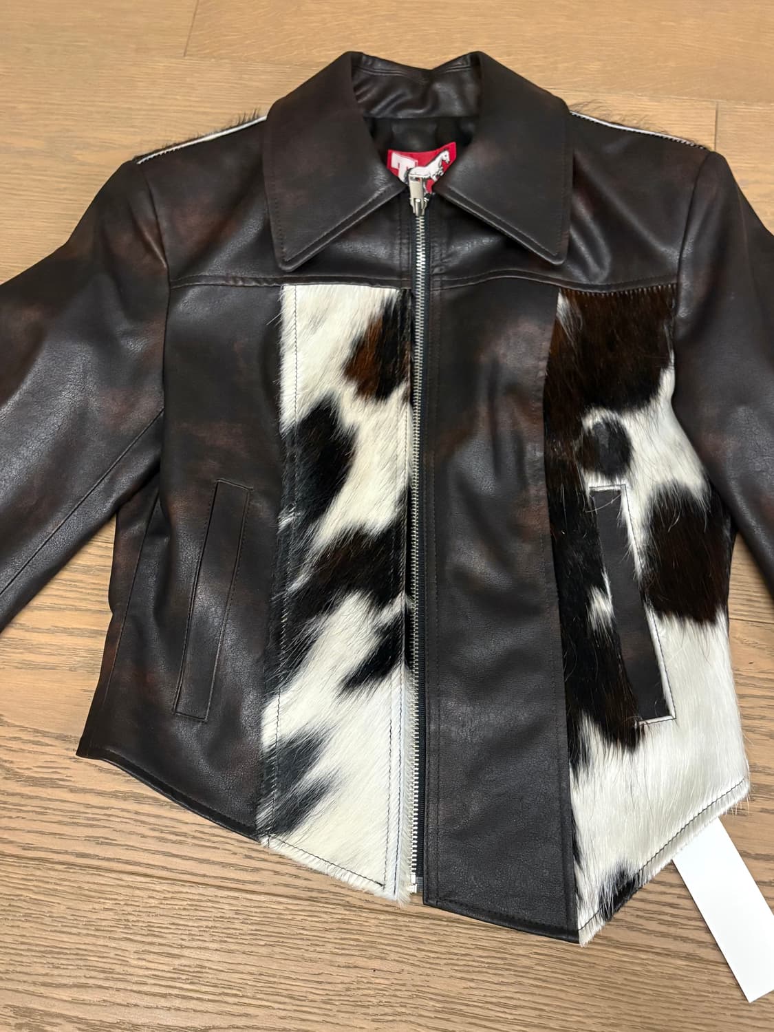 [새상품]투머치택스 레더(HAIRY LEATHER JACKET) S 상품이미지7