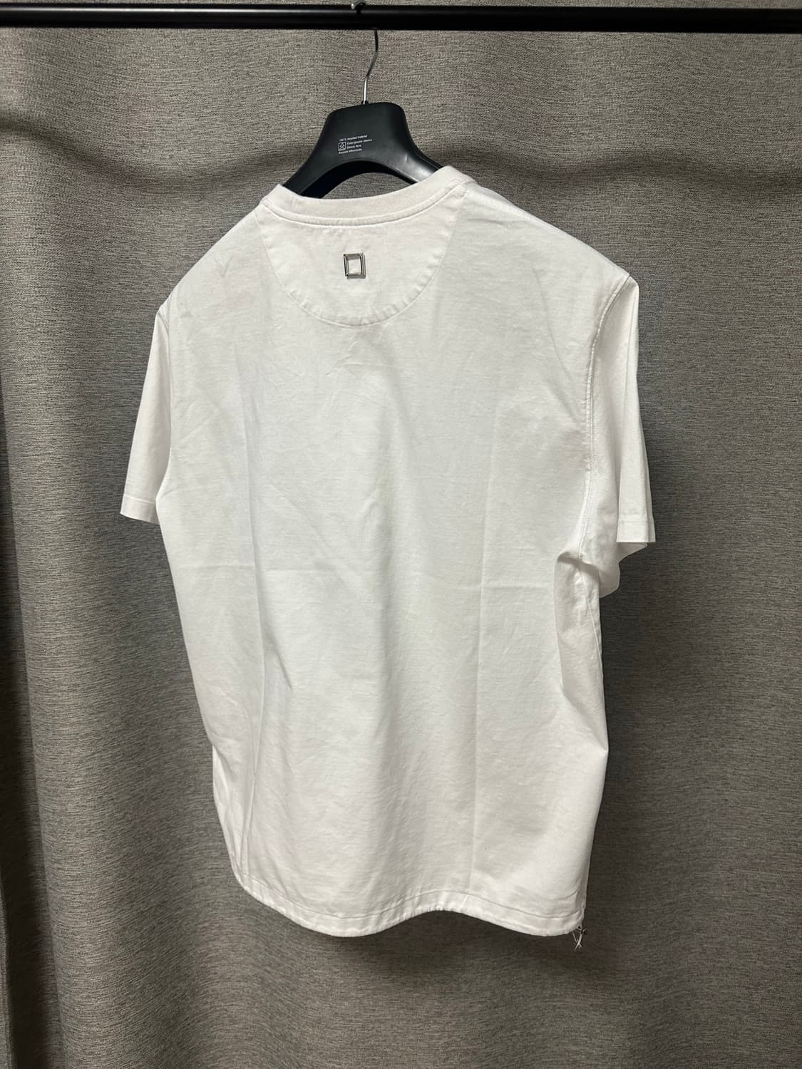 우영미 스틸로고 스트링 반팔 화이트 (46) 상품이미지2