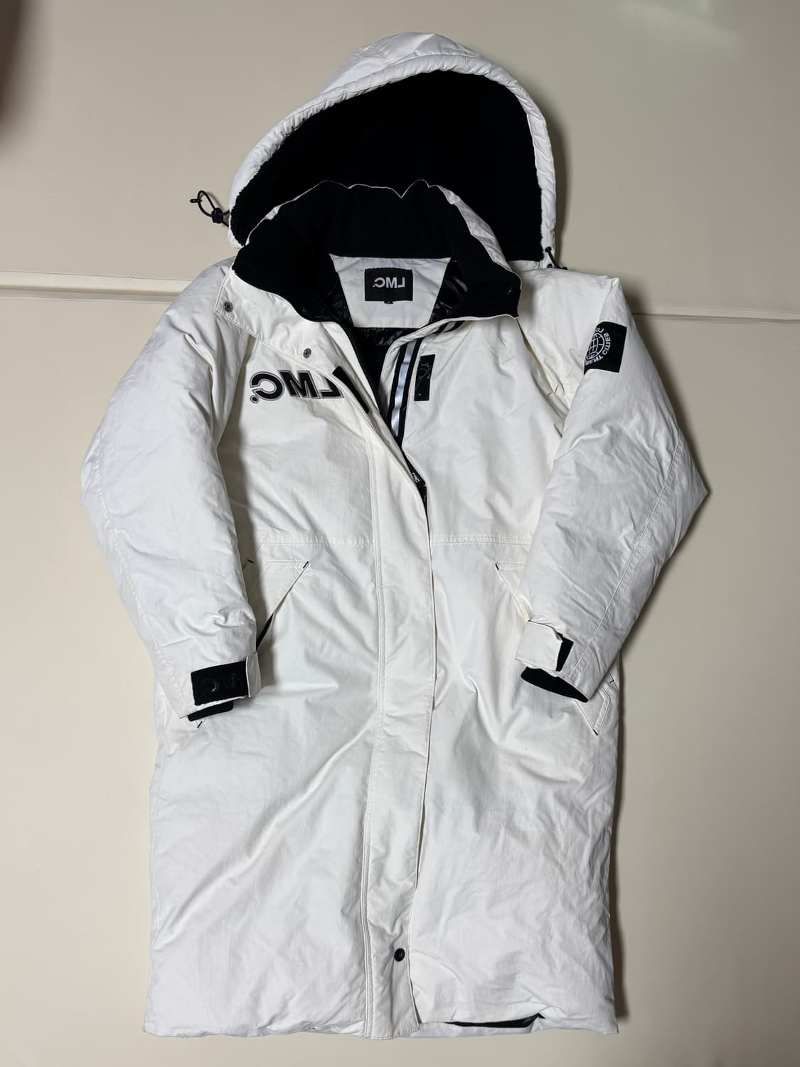 (S) LMC 화이트 롱패딩 상품이미지1