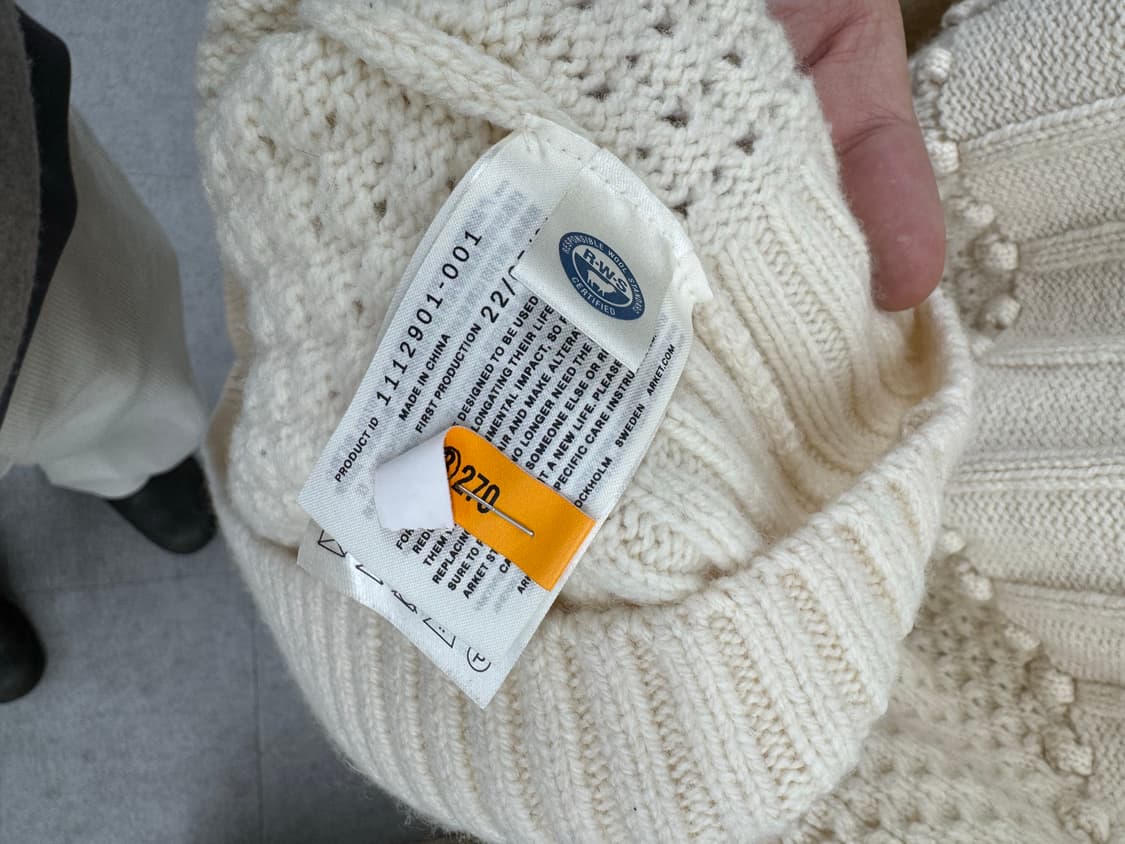 아르켓 터틀넥 니트 xs 상품이미지5