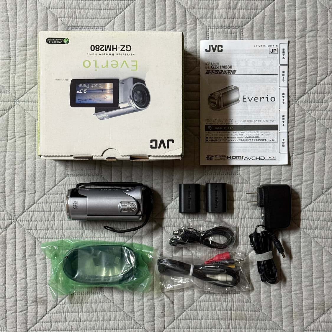 풀박스 JVC HM280 JVC캠코더 빈티지캠코더 브이로그캠코더 디카 상품이미지1