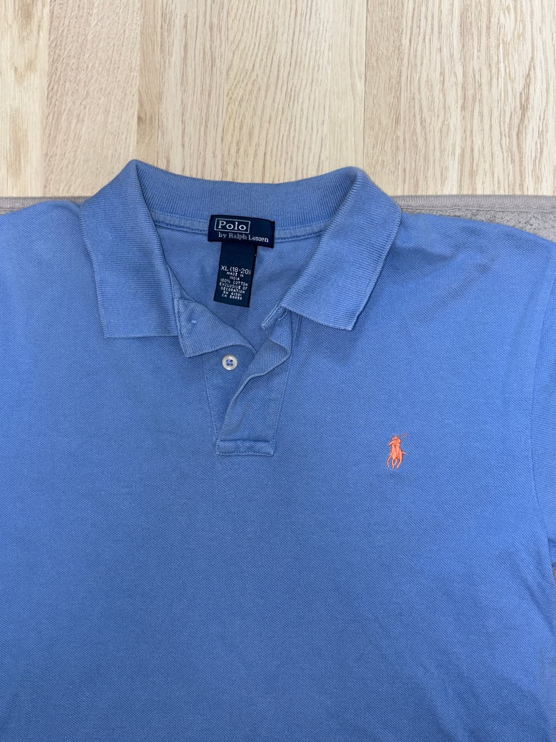 [S급] 봄맞이🌸 폴로 랄프로렌 블루 카라티 XL (18-20) 상품이미지2