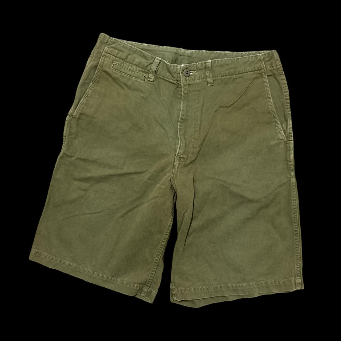 SCHOTT 쇼트 빈티지 카키 헤비 코튼 하프 팬츠 상품이미지3