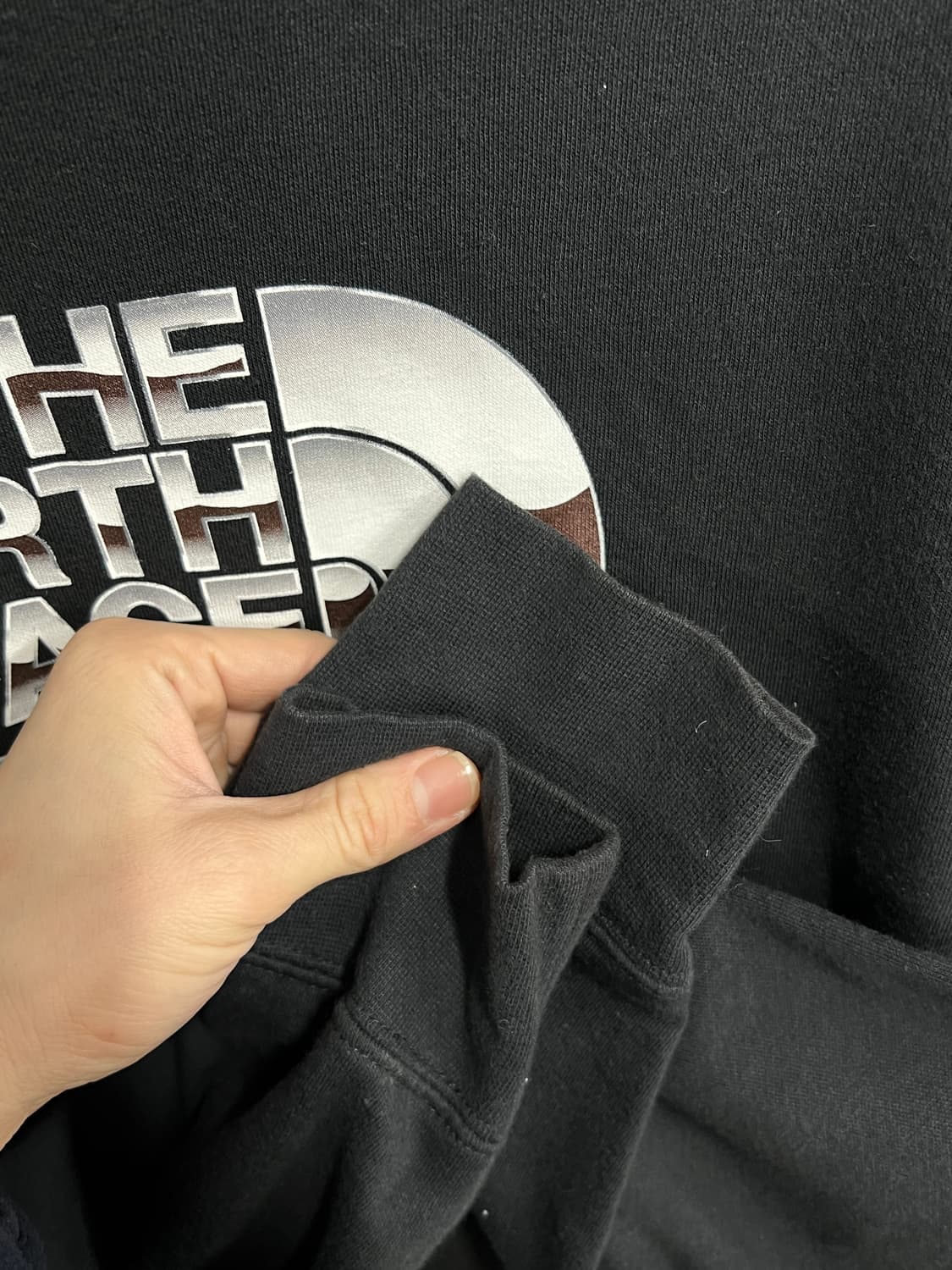 18ss Supreme 슈프림 노스페이스 메탈릭 로고 풀오버 후드티 상품이미지4