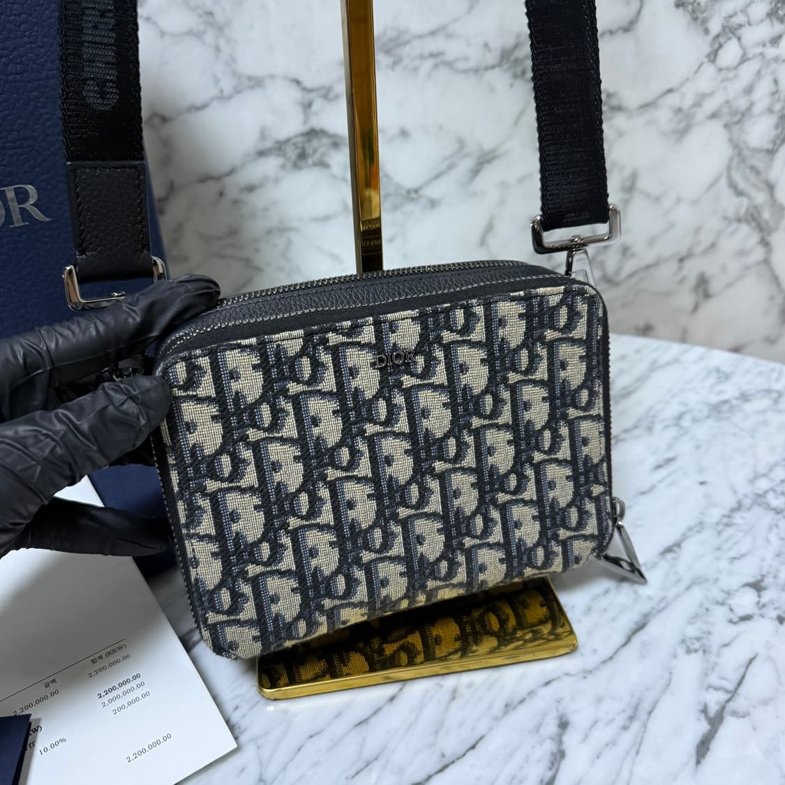 디올 오블리크 스트랩 파우치 크로스백 메신저백
 상품이미지4