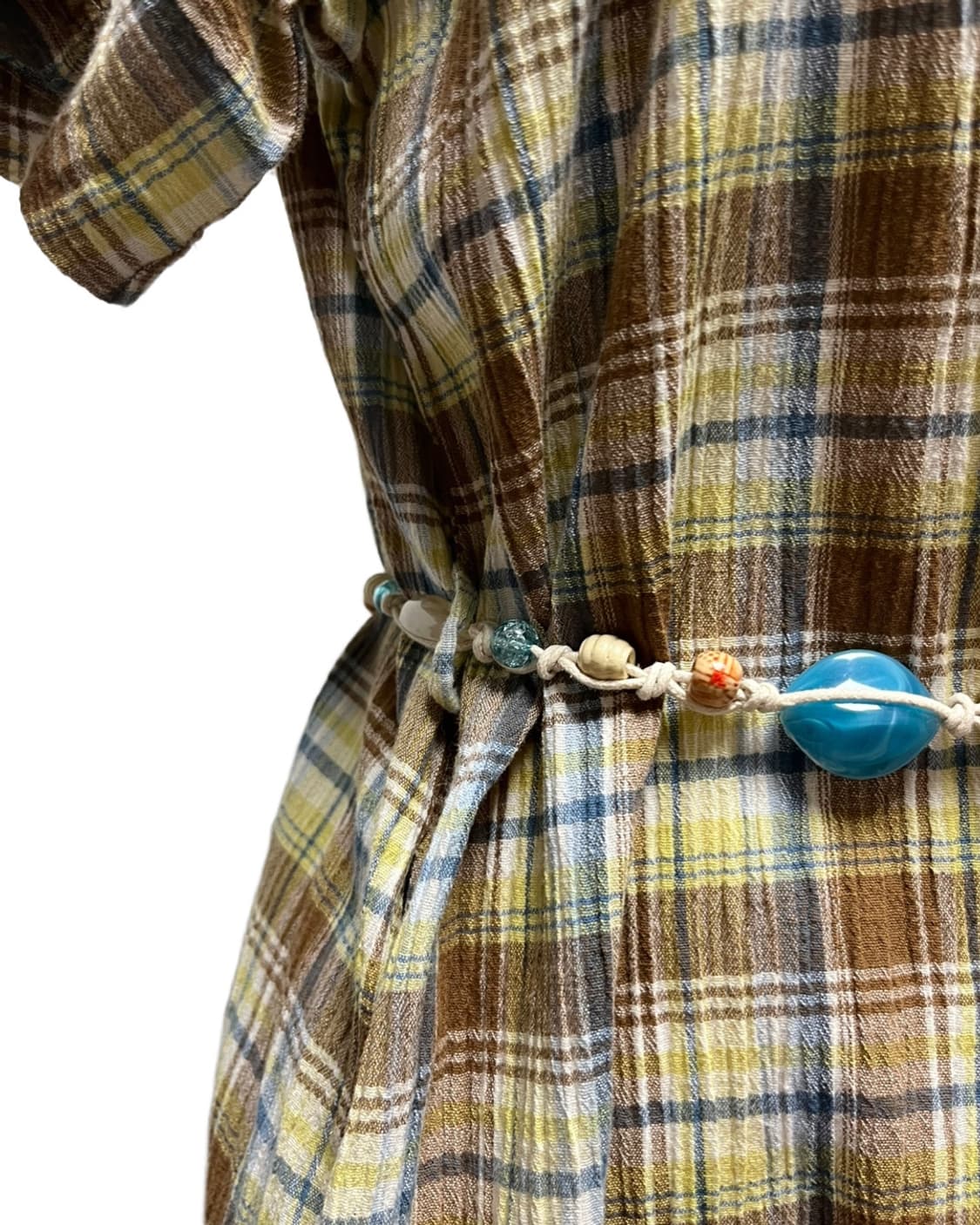 Brown check one piece 상품이미지7
