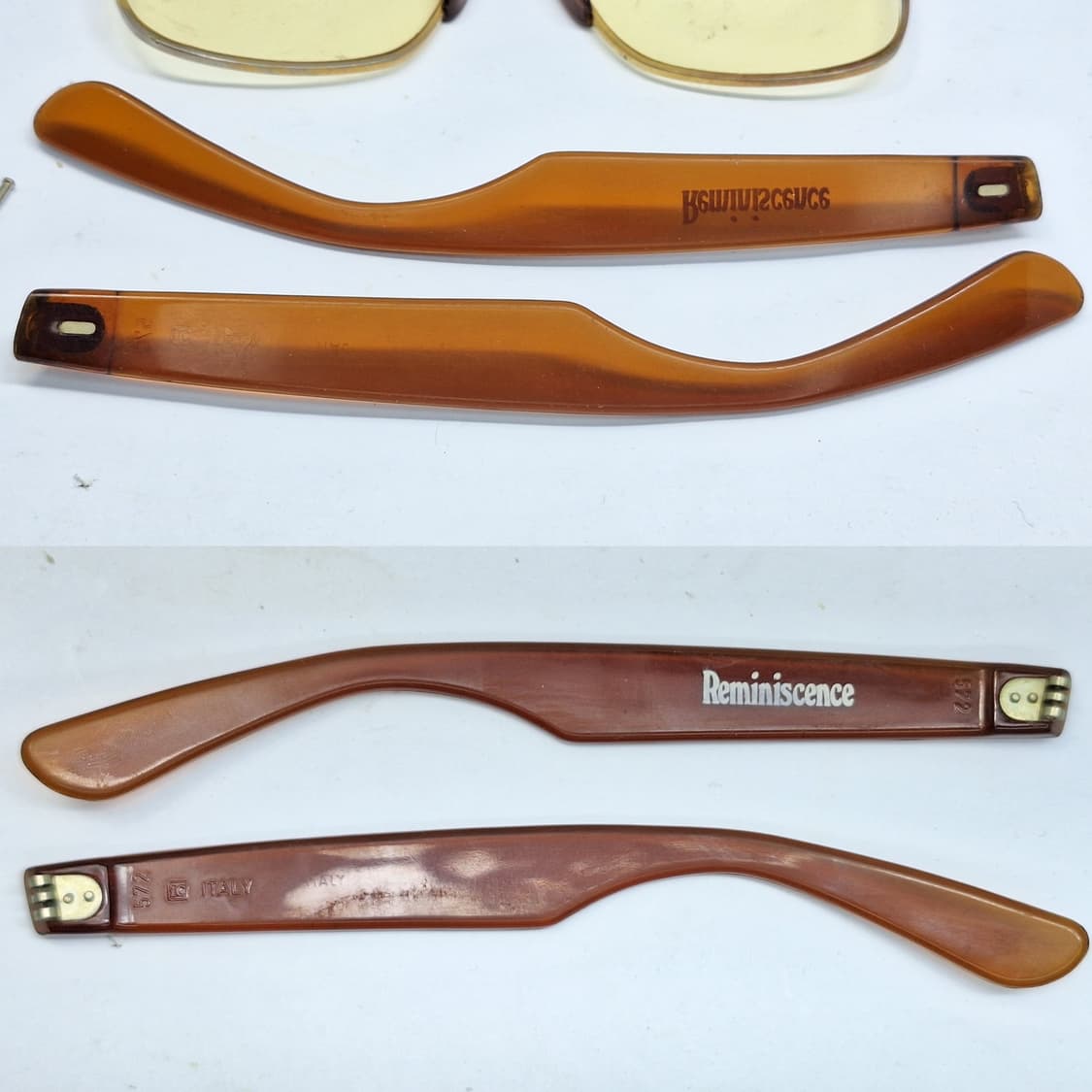 80s 이탈리아 빈티지/Reminiscence 572 콤비네이션 안경테  상품이미지9