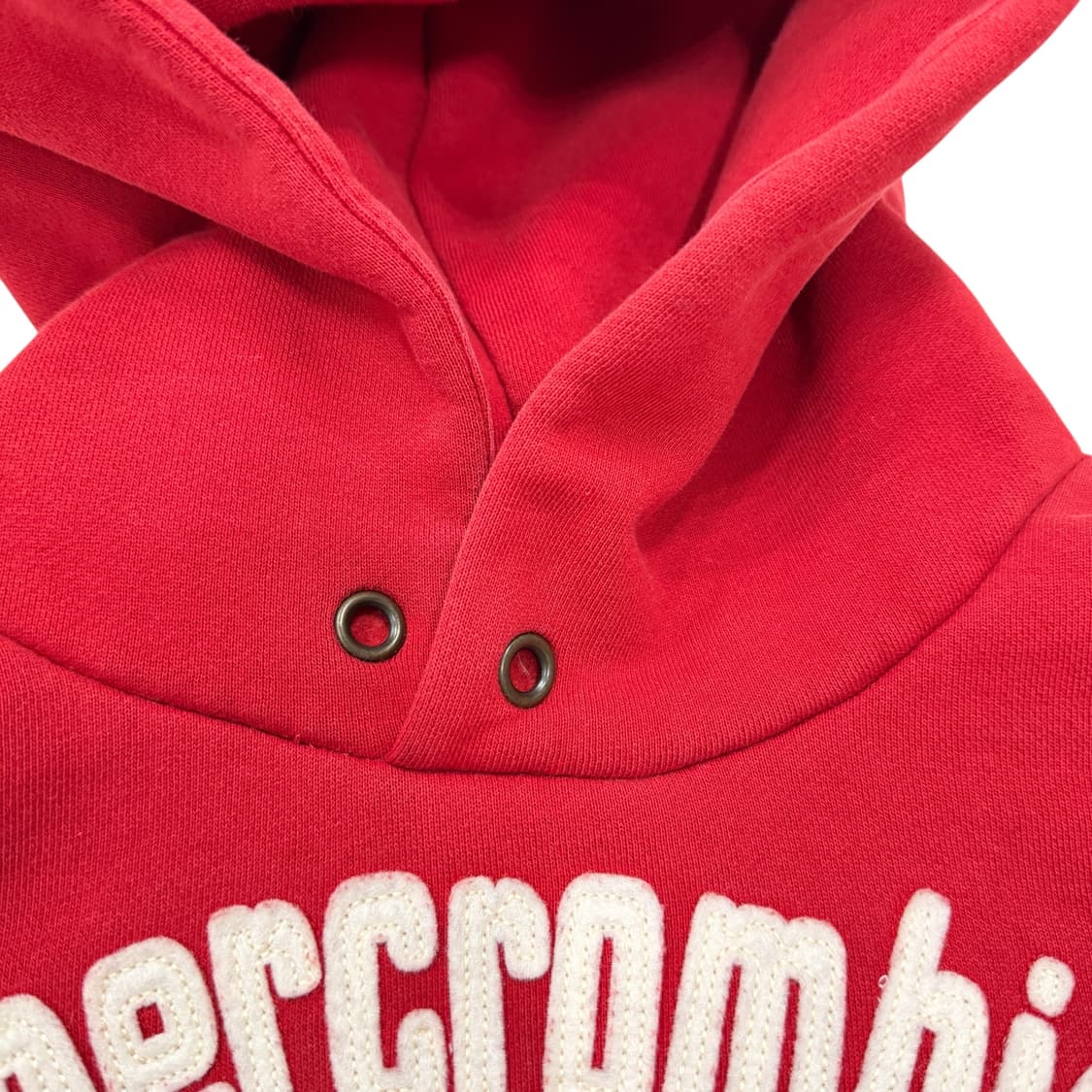 아베크롬비 빈티지 Y2K 딱붙핏 기모 후드티 레드 M 상품이미지5