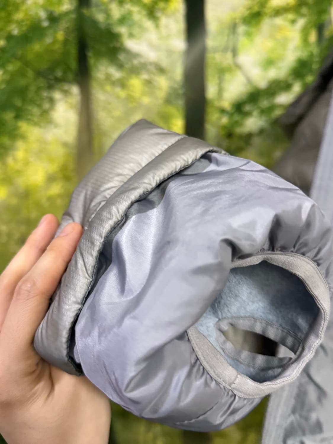 산산기어 서픽스 푸퍼 자켓 그레이 - 24FW 상품이미지4