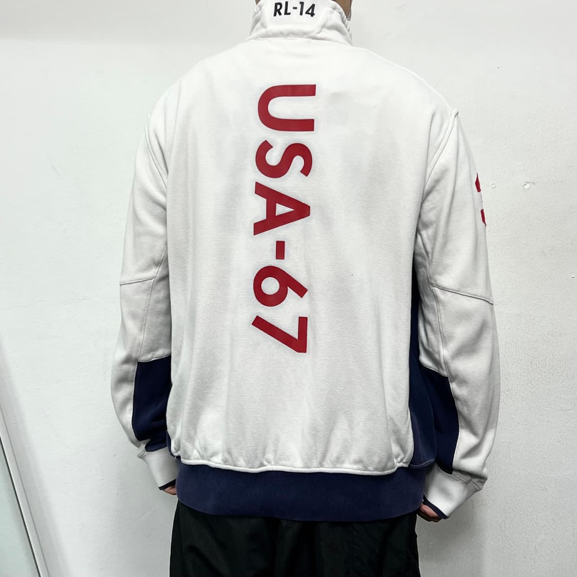 폴로랄프로렌 USA 코튼 레이싱 집업 자켓 화이트 상품이미지4