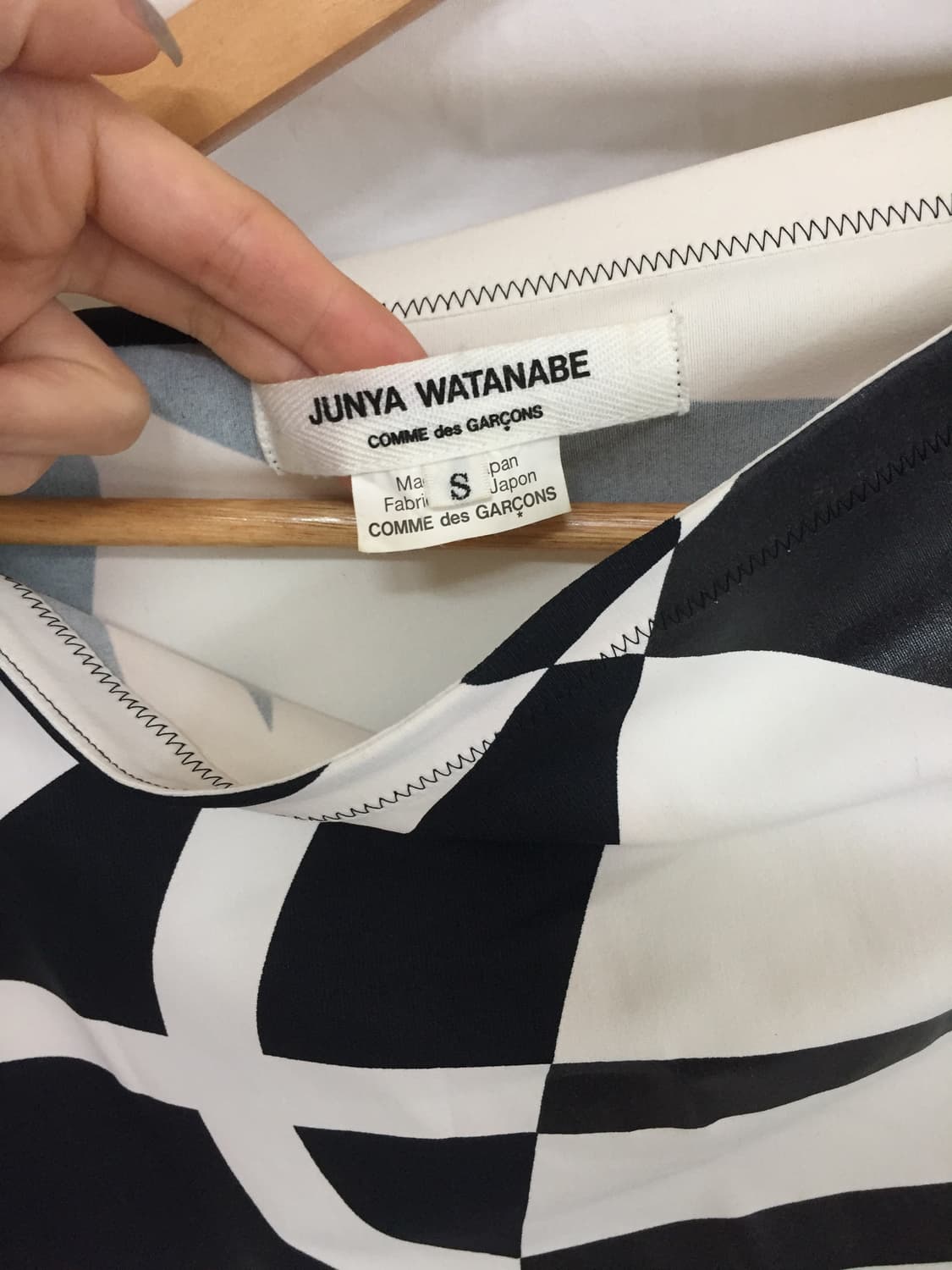 Junya watanabe 기하학 패턴 컷소어 상품이미지4