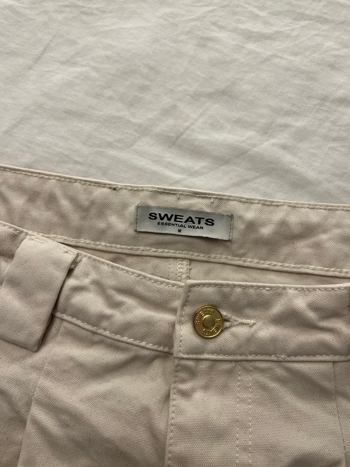 SWEATSCOLLECTIVE 에크루 워크웨어 쇼츠 M 상품이미지8