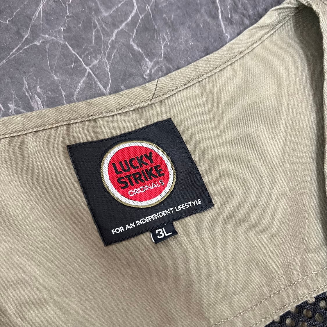 럭키 스트라이크 유틸리티 멀티포켓 베스트 카키 상품이미지4