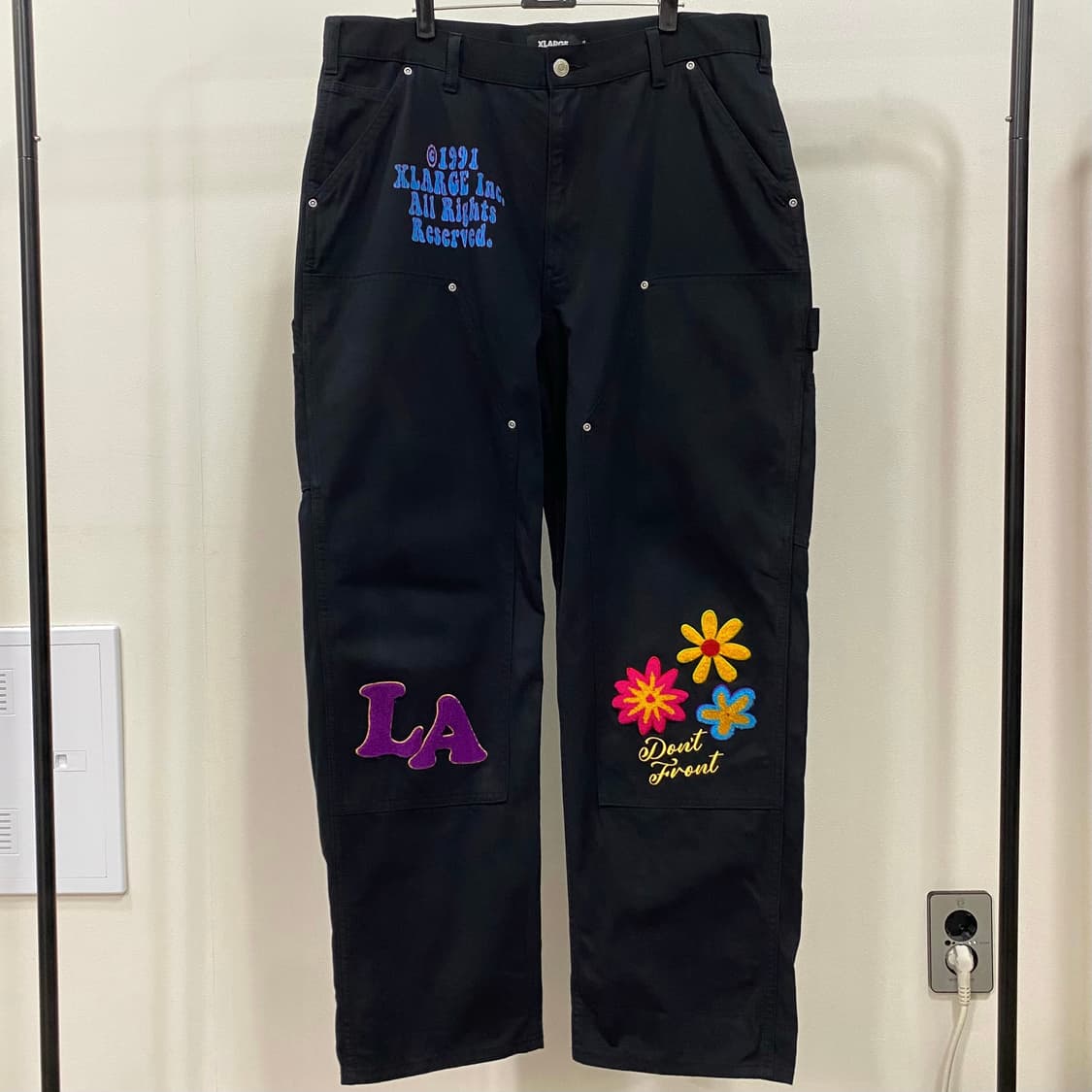 엑스라지 자수패치 더블니 카펜터 워크 팬츠 상품이미지1