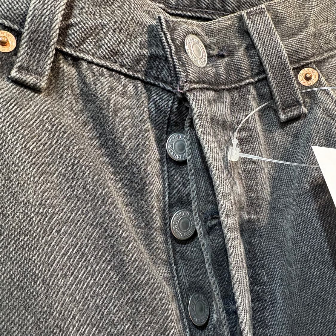 [31X34] LEVI's 리바이스 501 90‘s 흑청 데님 팬츠 상품이미지5