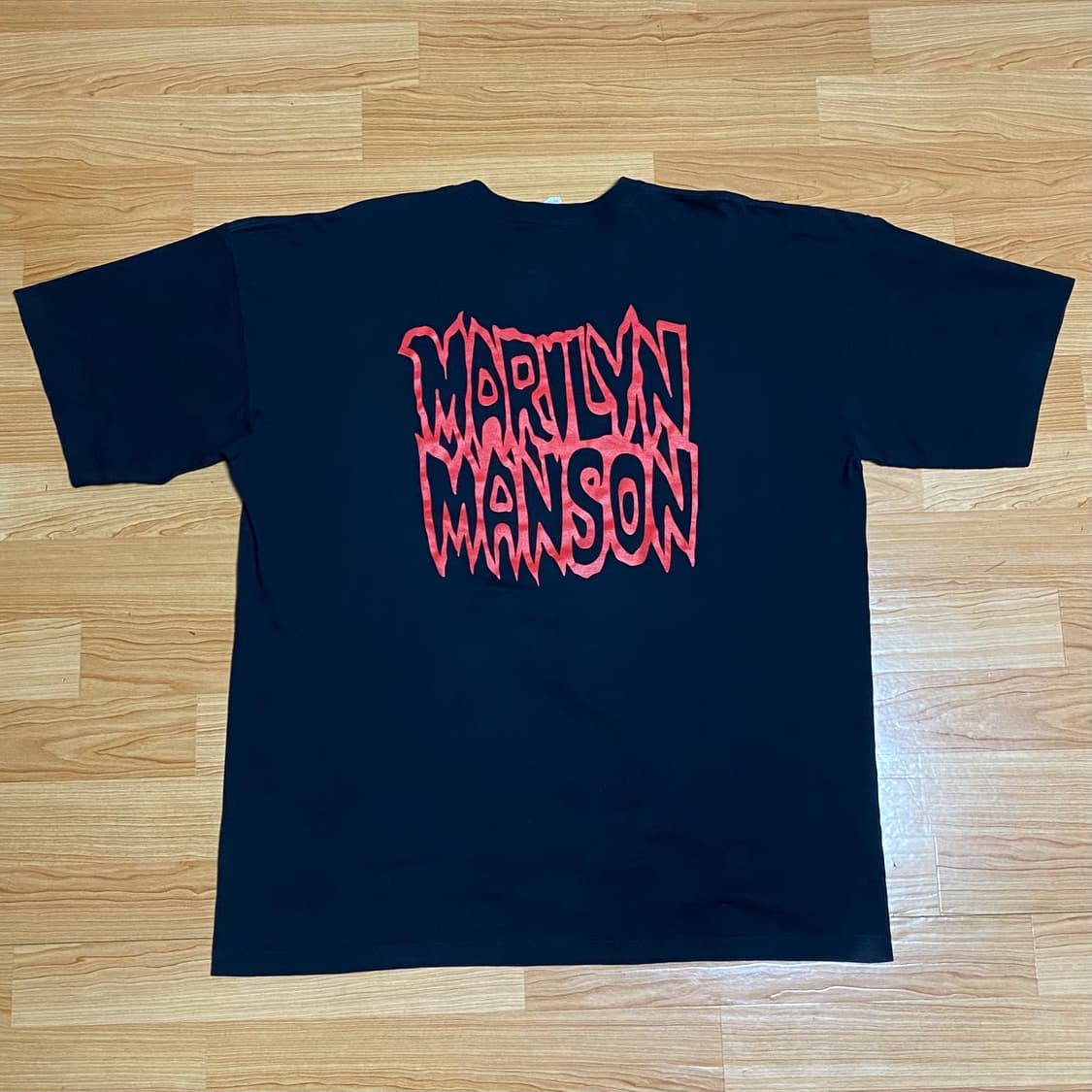 빈티지 90s 마릴린맨슨 사타닉아미 티셔츠 XXL 2XL 상품이미지2