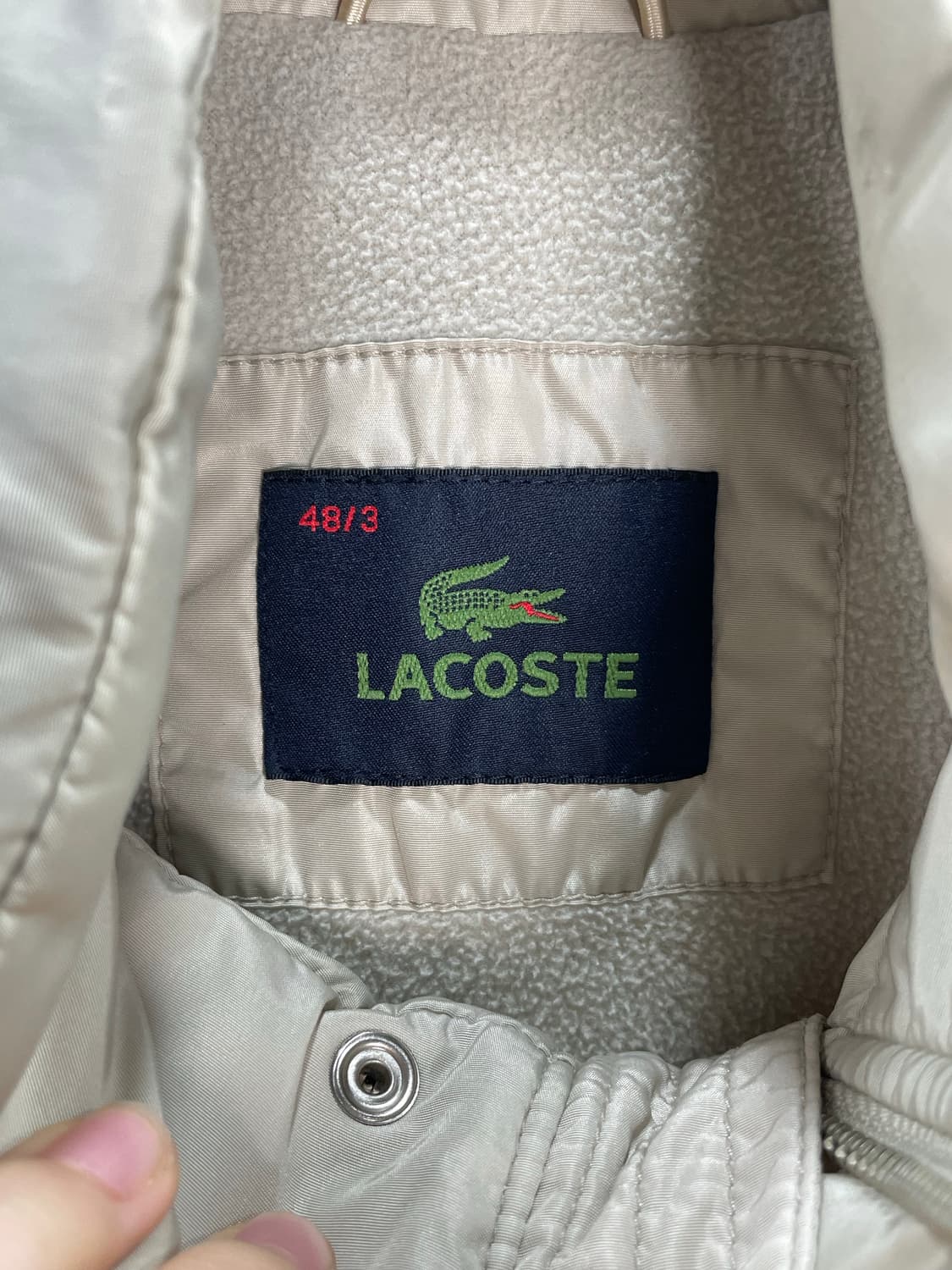 라코스테 베이지 점퍼 95   상품이미지4