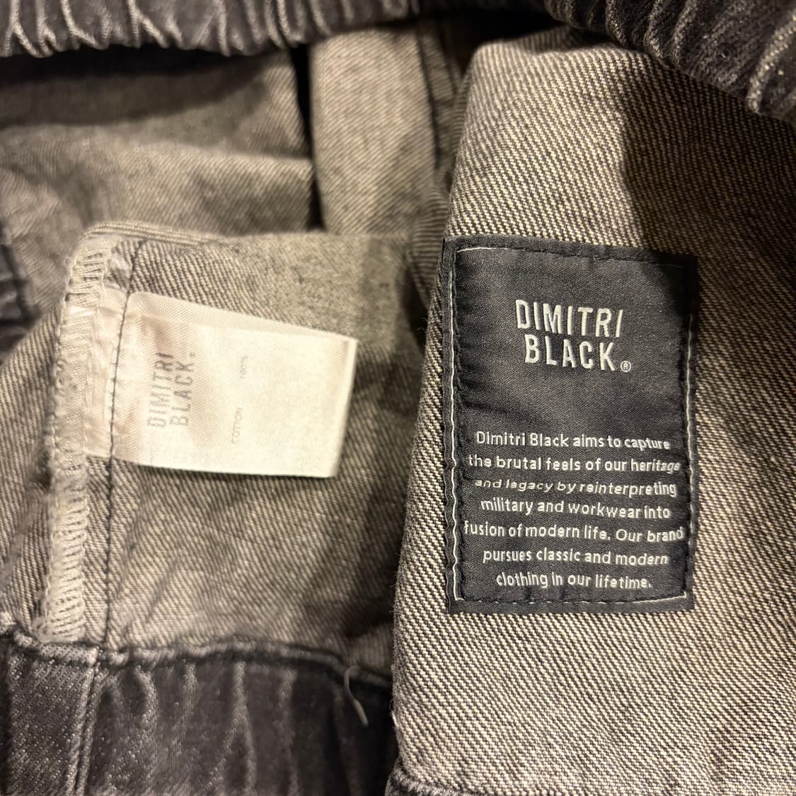 [2] 디미트리블랙 DIMITRI BLACK 데님 블루종 블랙 B452 상품이미지9