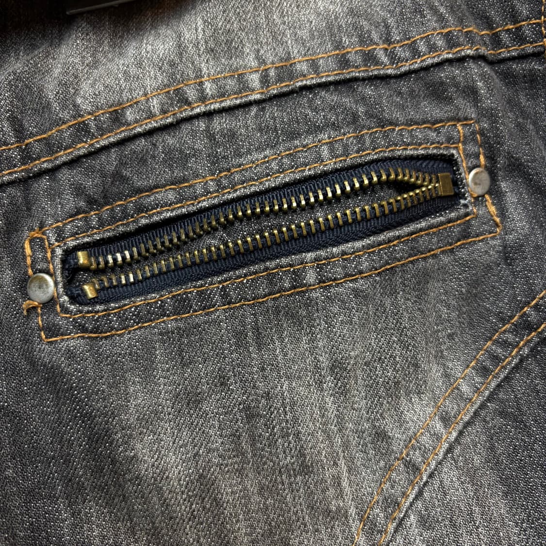 빈티지 퍼 데님 자켓 상품이미지2