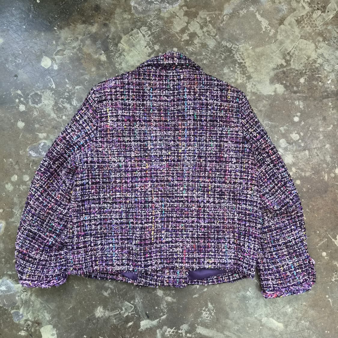 100) 칼라거펠트 트위드 자켓 블레이저 마이 상품이미지4