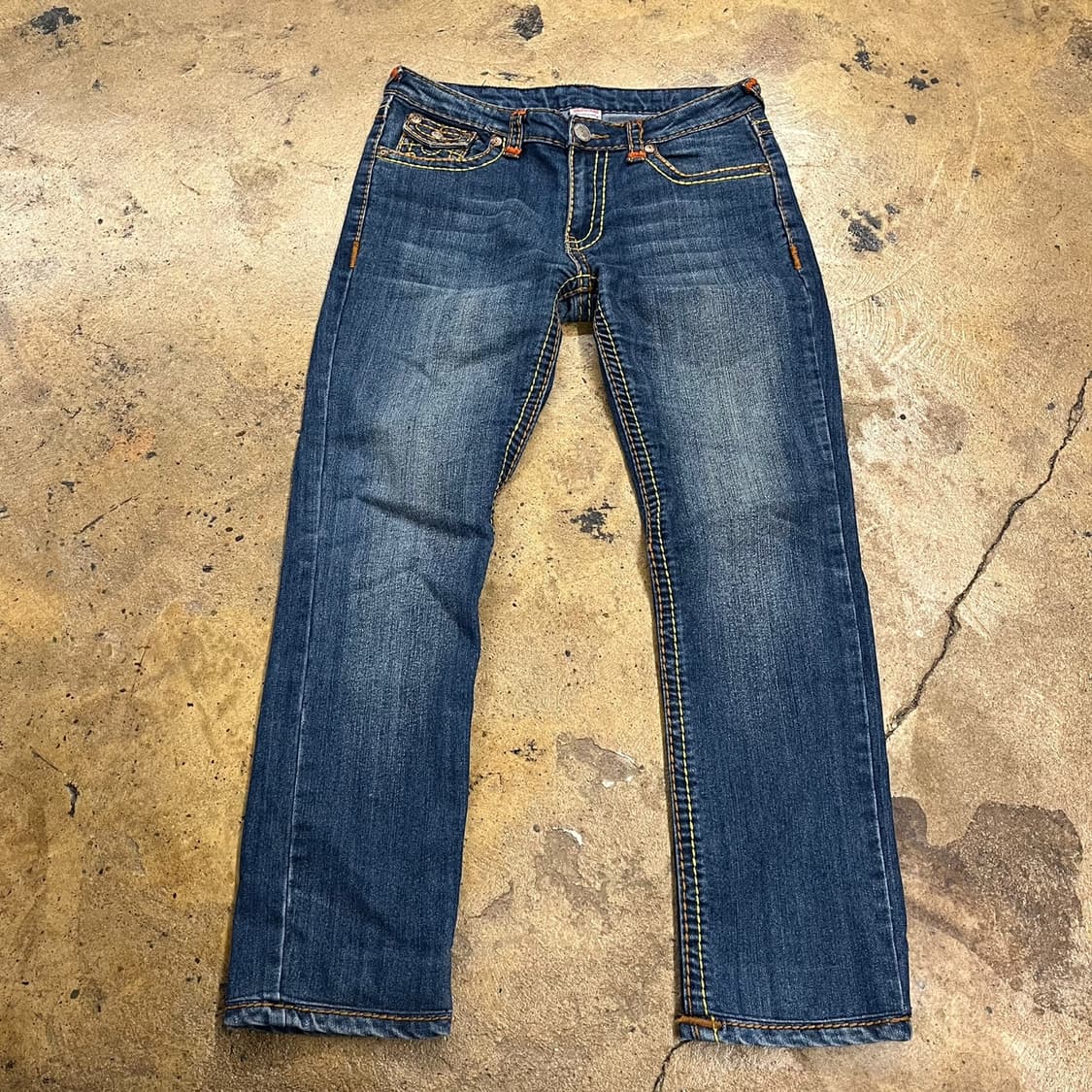 [정품/31] 트루릴리젼 스티치 데님 청바지 b16 상품이미지2
