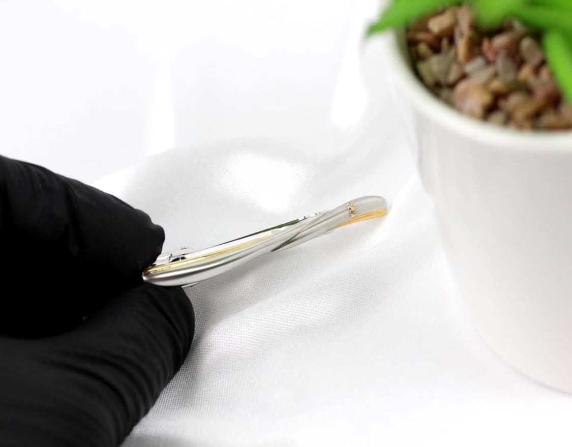 입생로랑 A+등급 5.4cm 남자 명품 넥타이핀 빈티지 상품이미지5