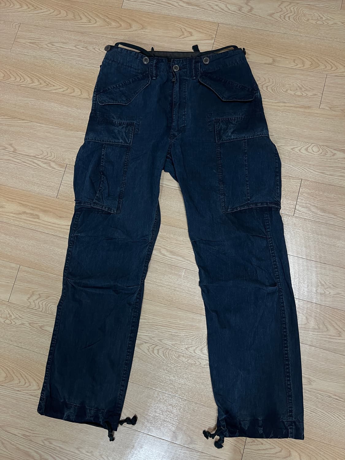 RRL 더블알엘 서플러스 카고팬츠 립스탑 인디고 30x30 상품이미지1