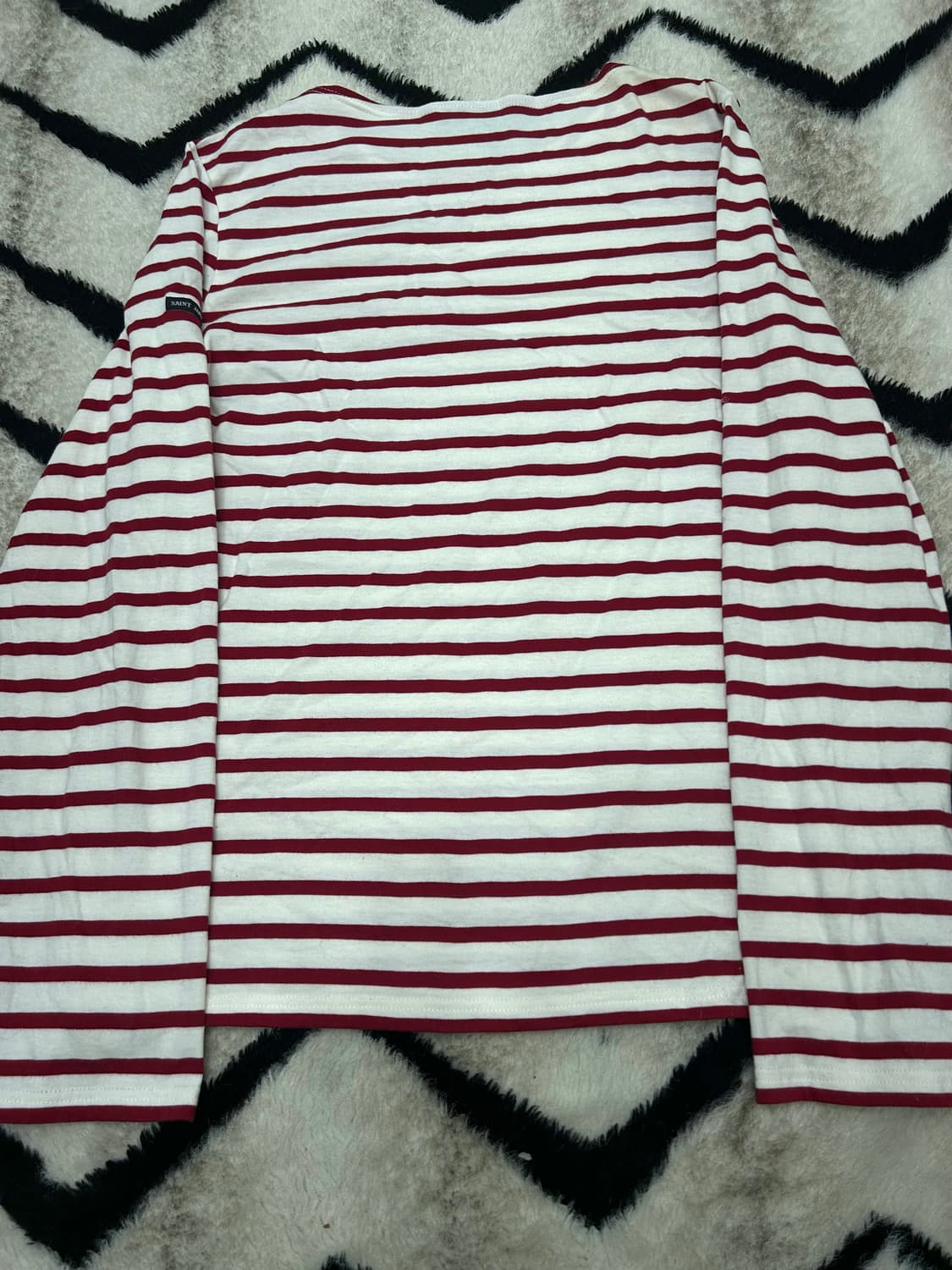 [M]세인트제임스 스트라이프 긴팔 /레드화이트 상품이미지4