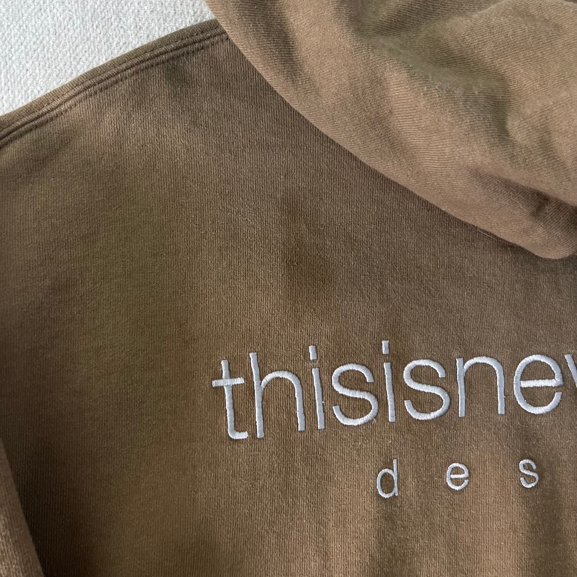 100 디스이즈네버댓 자수로고 후드집업 상품이미지6