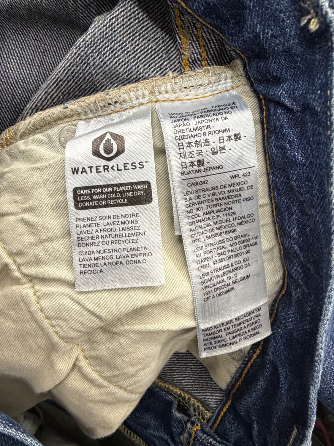 Levis 501z xx selvedege denim by japan 상품이미지10