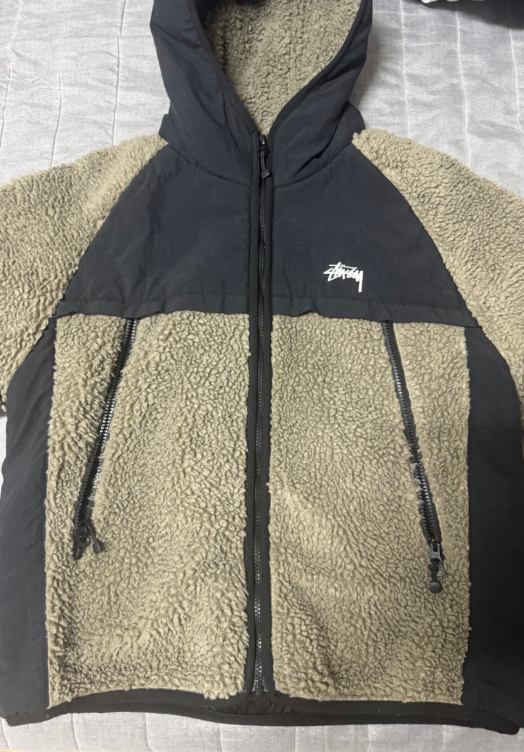 스투시 셰르파 패널드 후드 스톤 상품이미지4